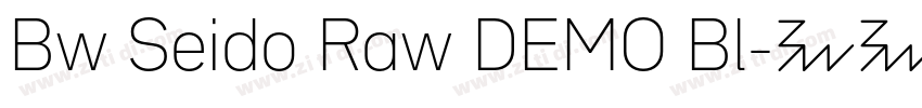 Bw Seido Raw DEMO Bl字体转换
